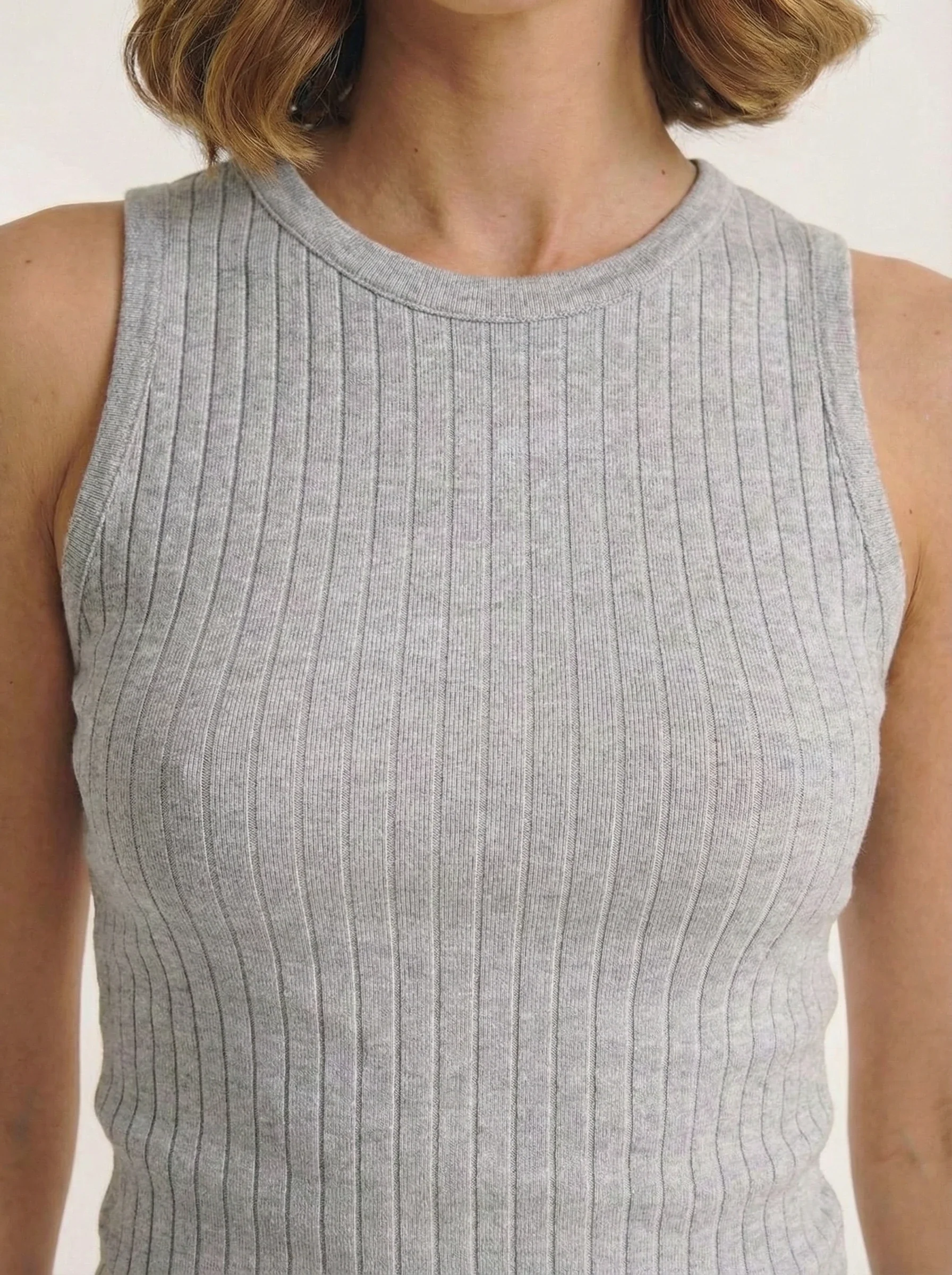 Knitted Wool Sleeveless Top - Image 14