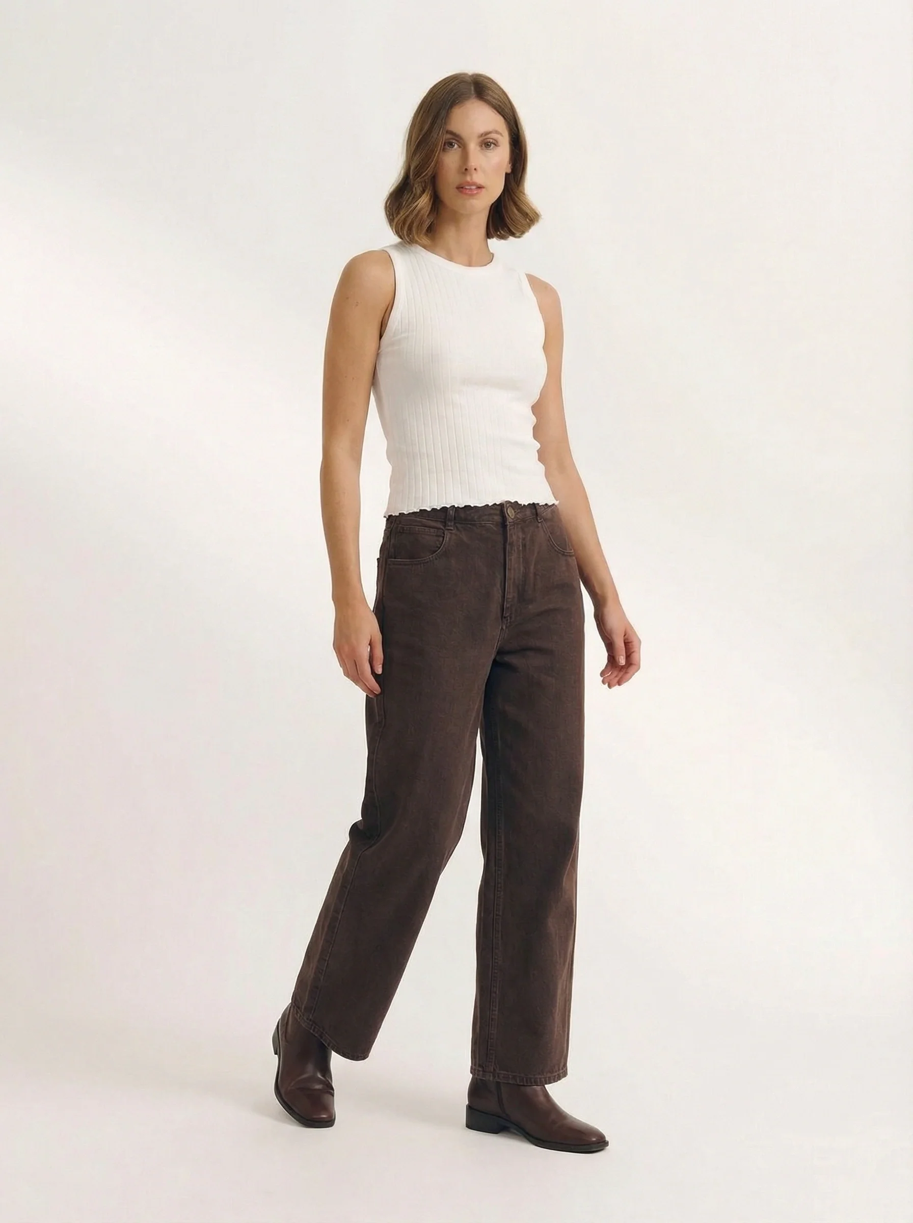 Knitted Wool Sleeveless Top - Image 4
