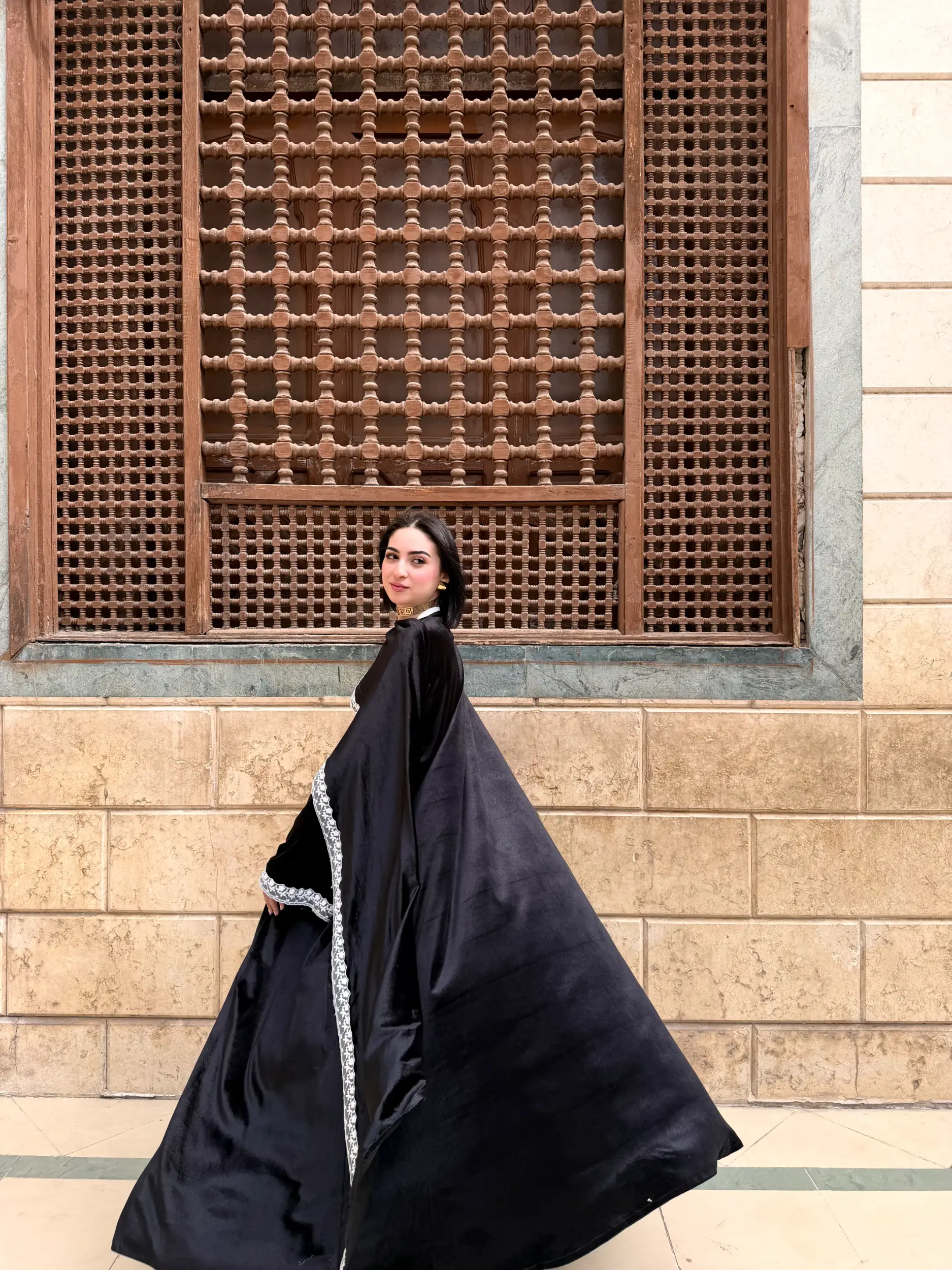 Lace Velvet Abaya – Ramadan - Image 10
