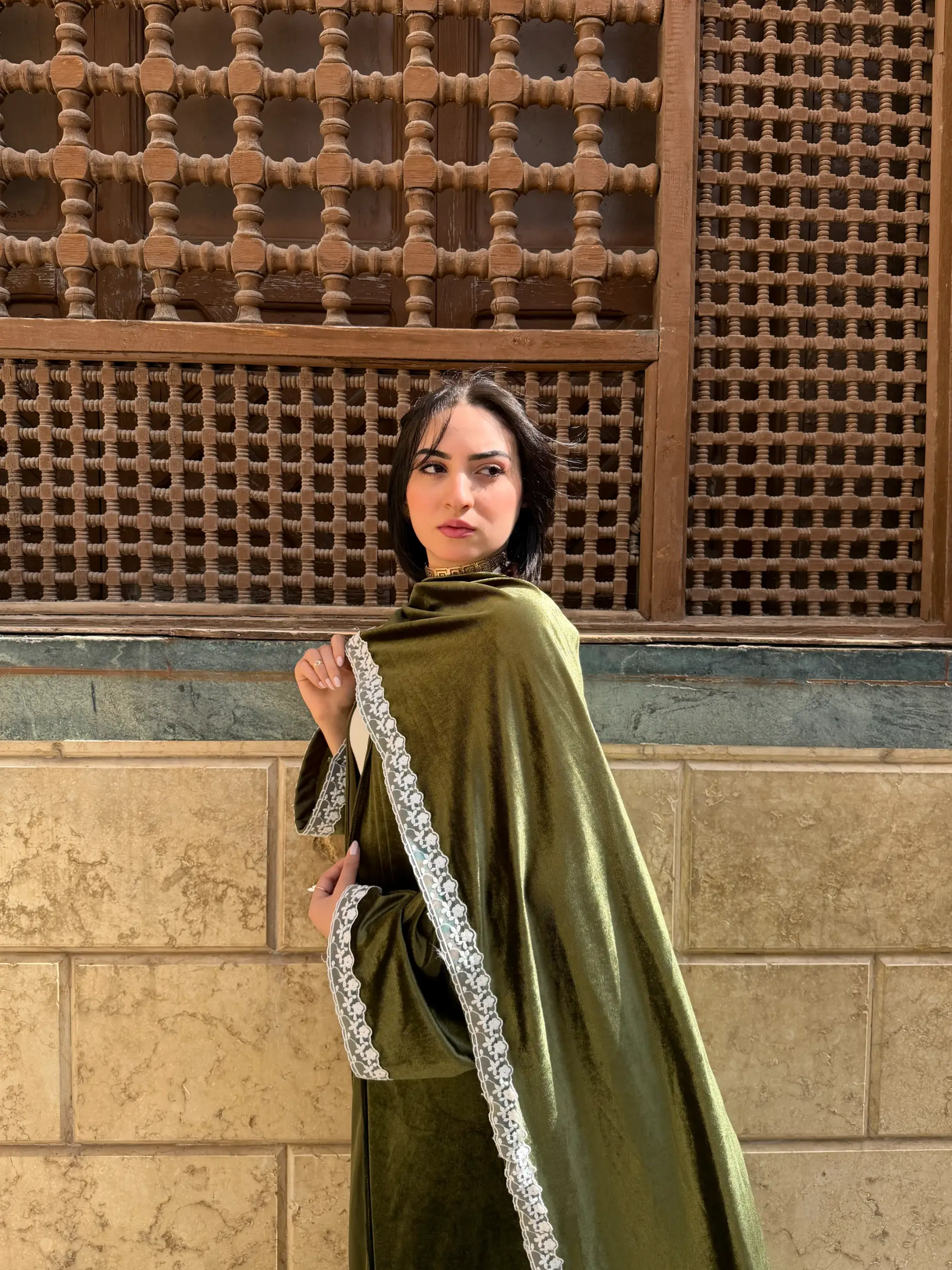 Lace Velvet Abaya – Ramadan - Image 13