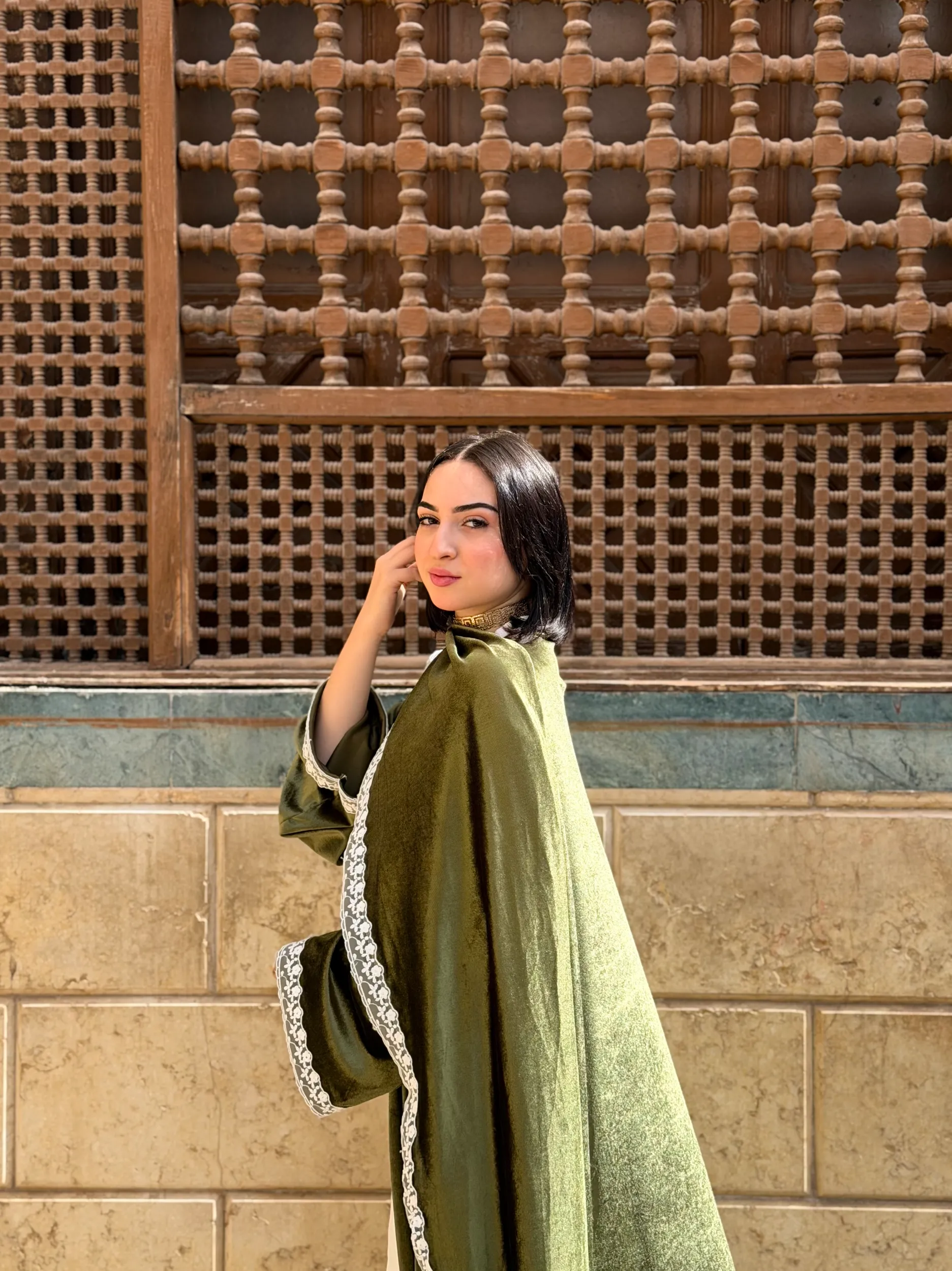 Lace Velvet Abaya – Ramadan - Image 14