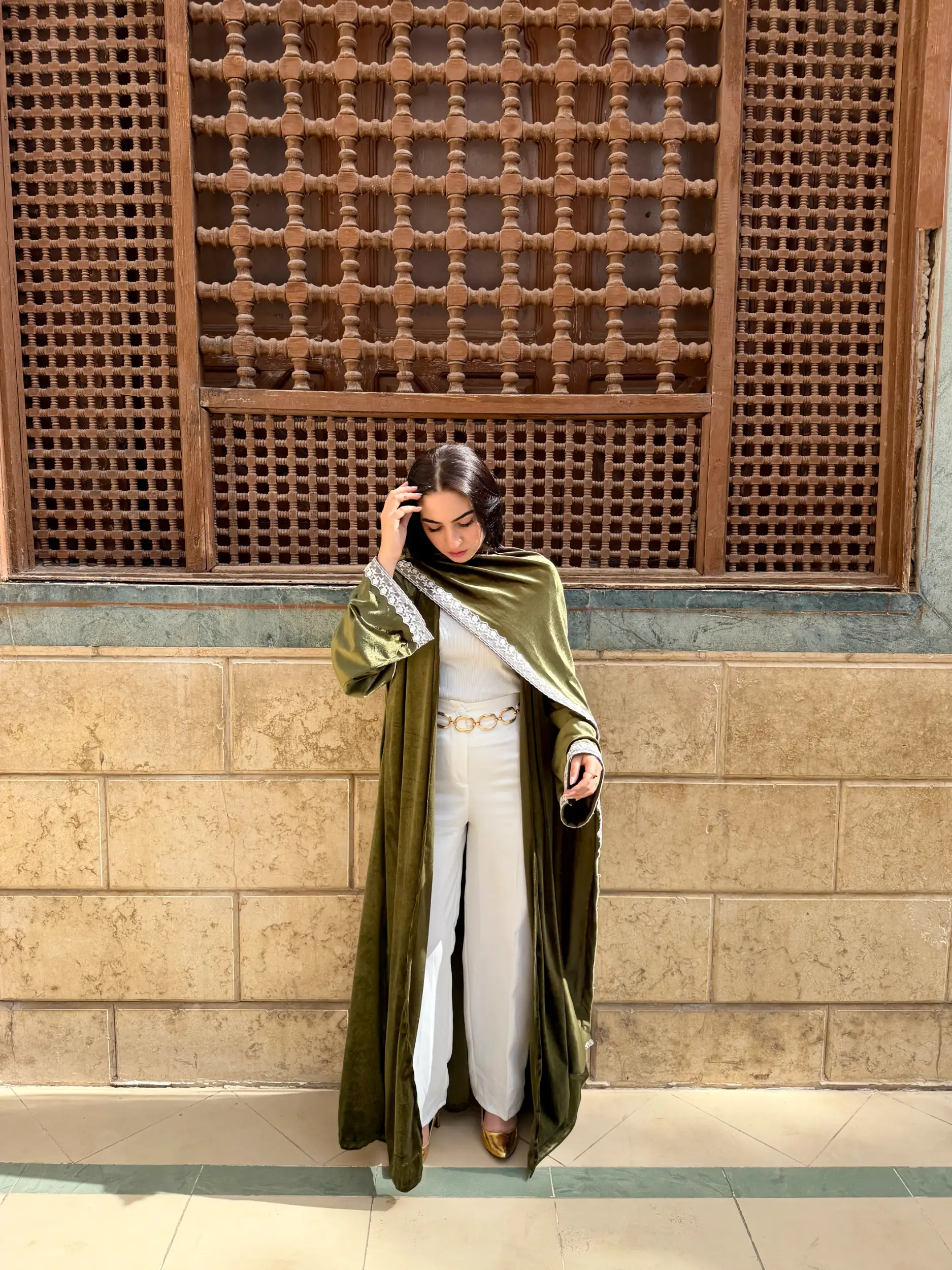 Lace Velvet Abaya – Ramadan - Image 16