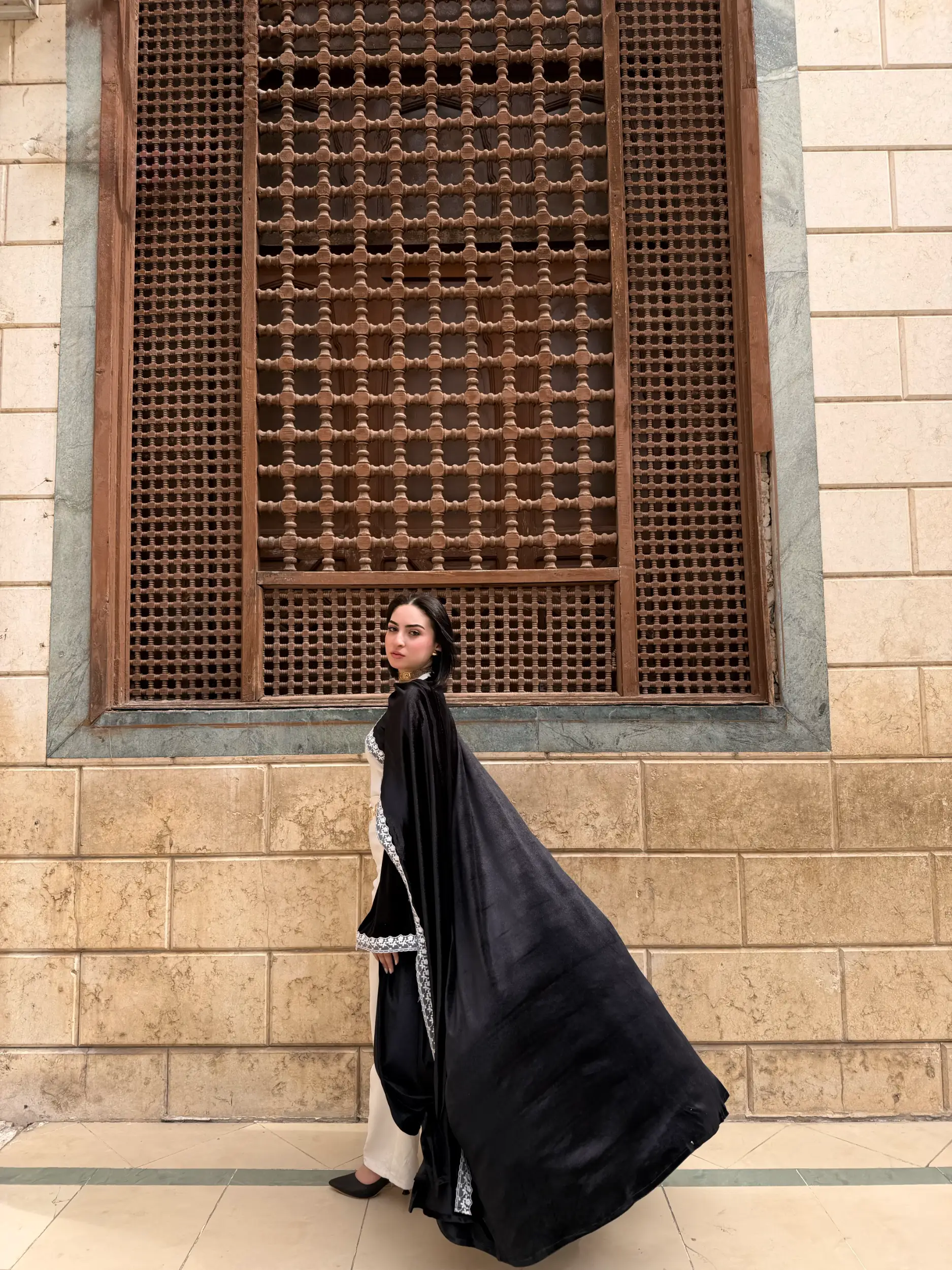 Lace Velvet Abaya – Ramadan - Image 8