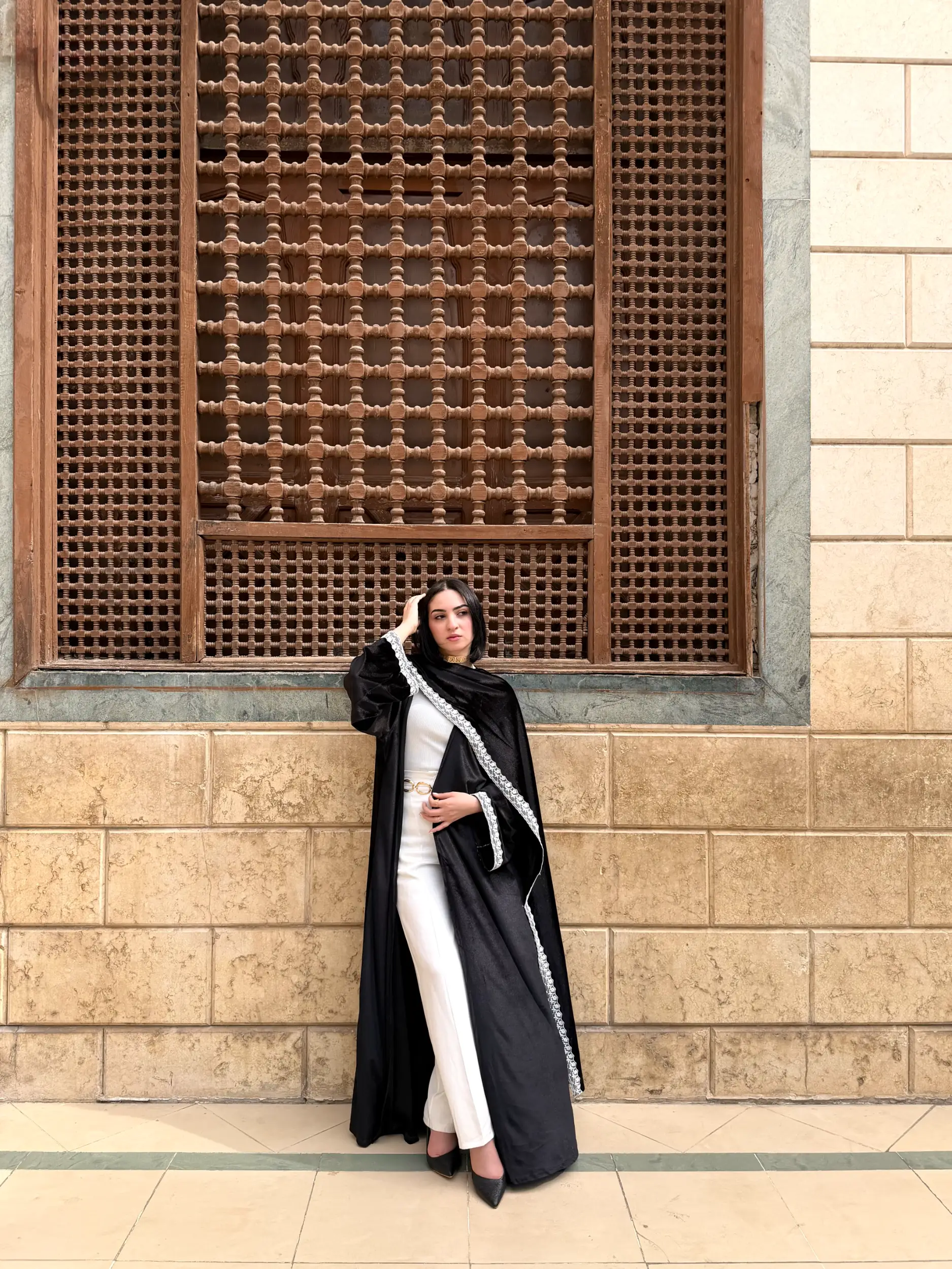 Lace Velvet Abaya – Ramadan - Image 9