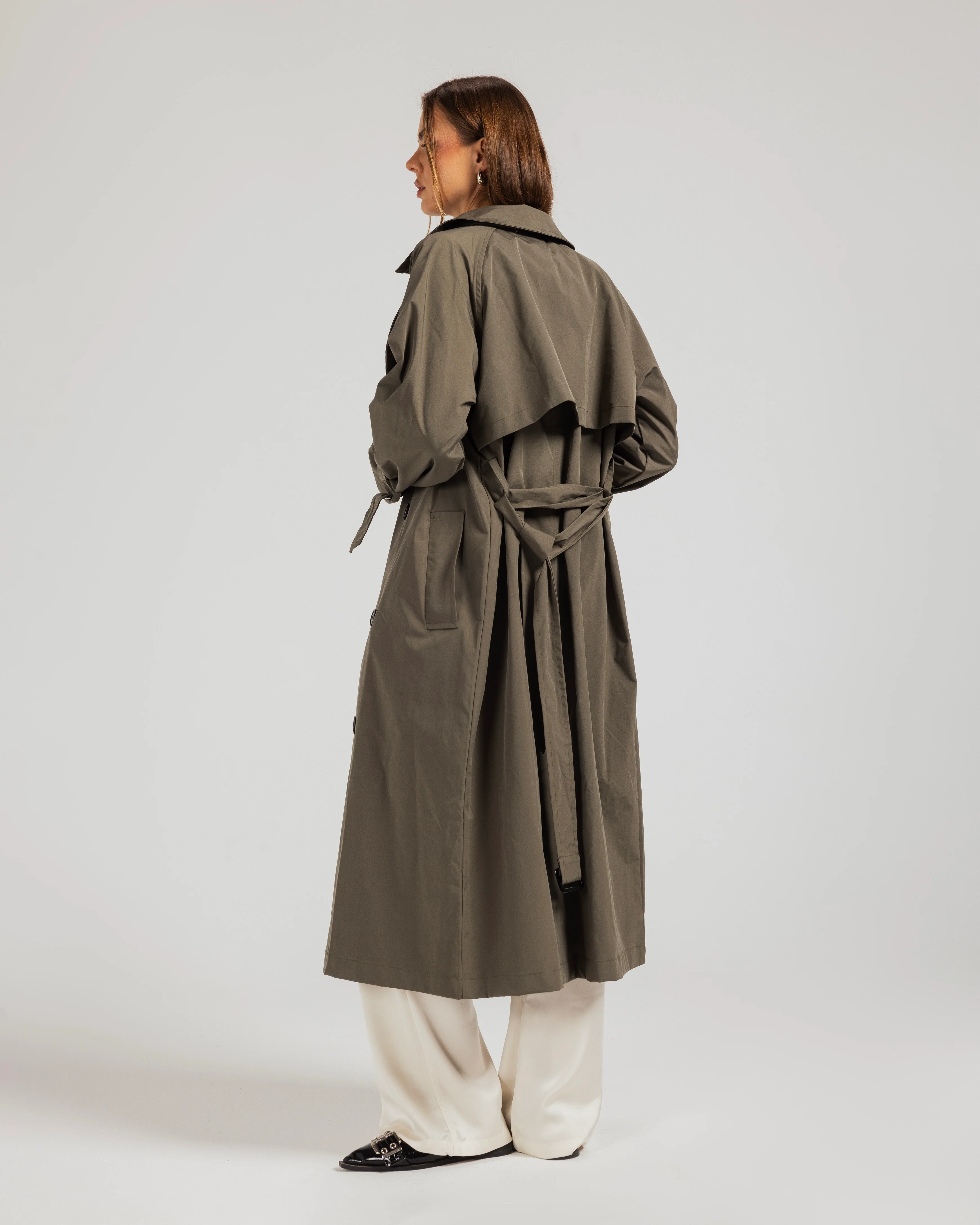 Maxi Length Trench Coat - Image 6