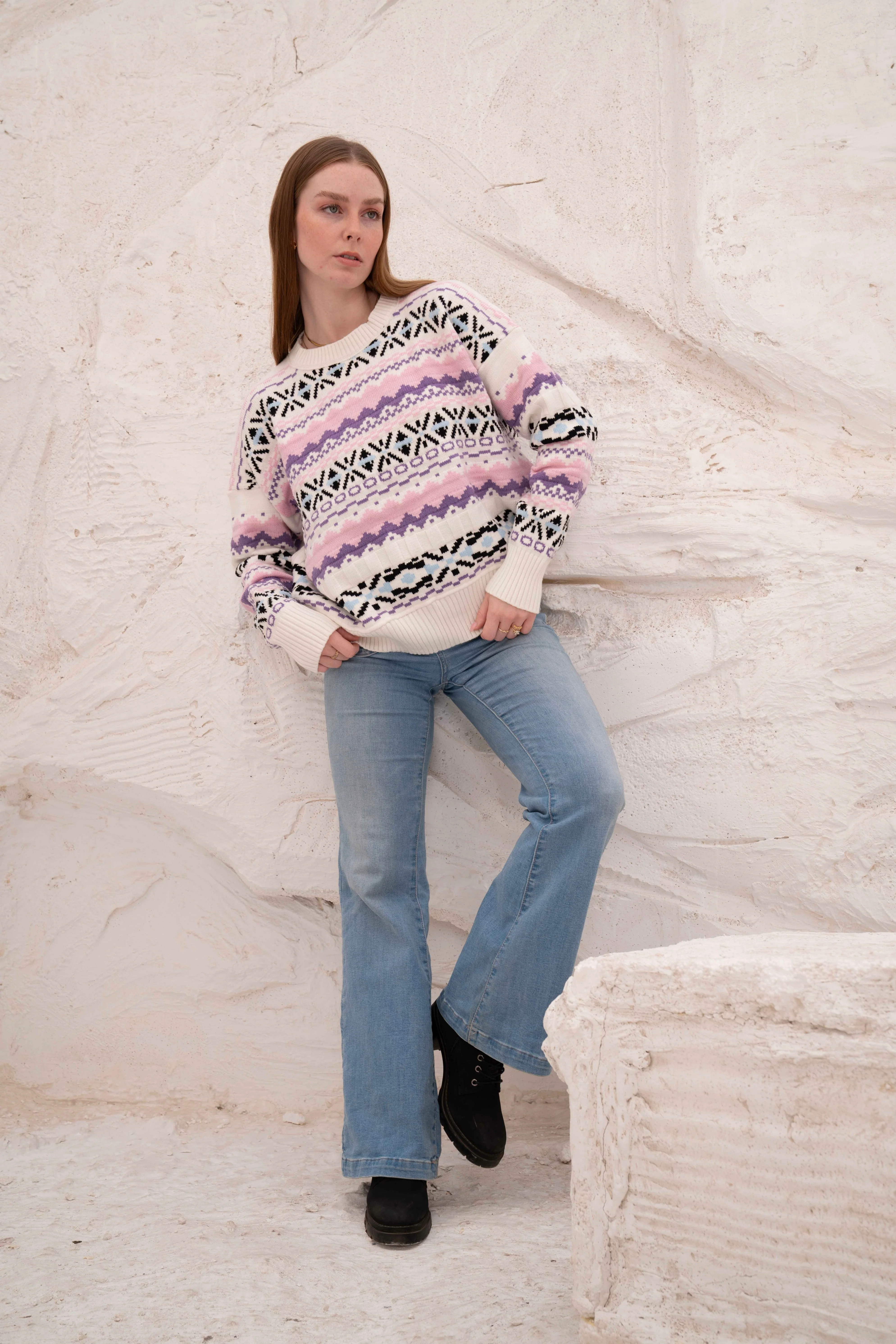 Offwhite Women’s Patterned Knit Pullover - Image 3