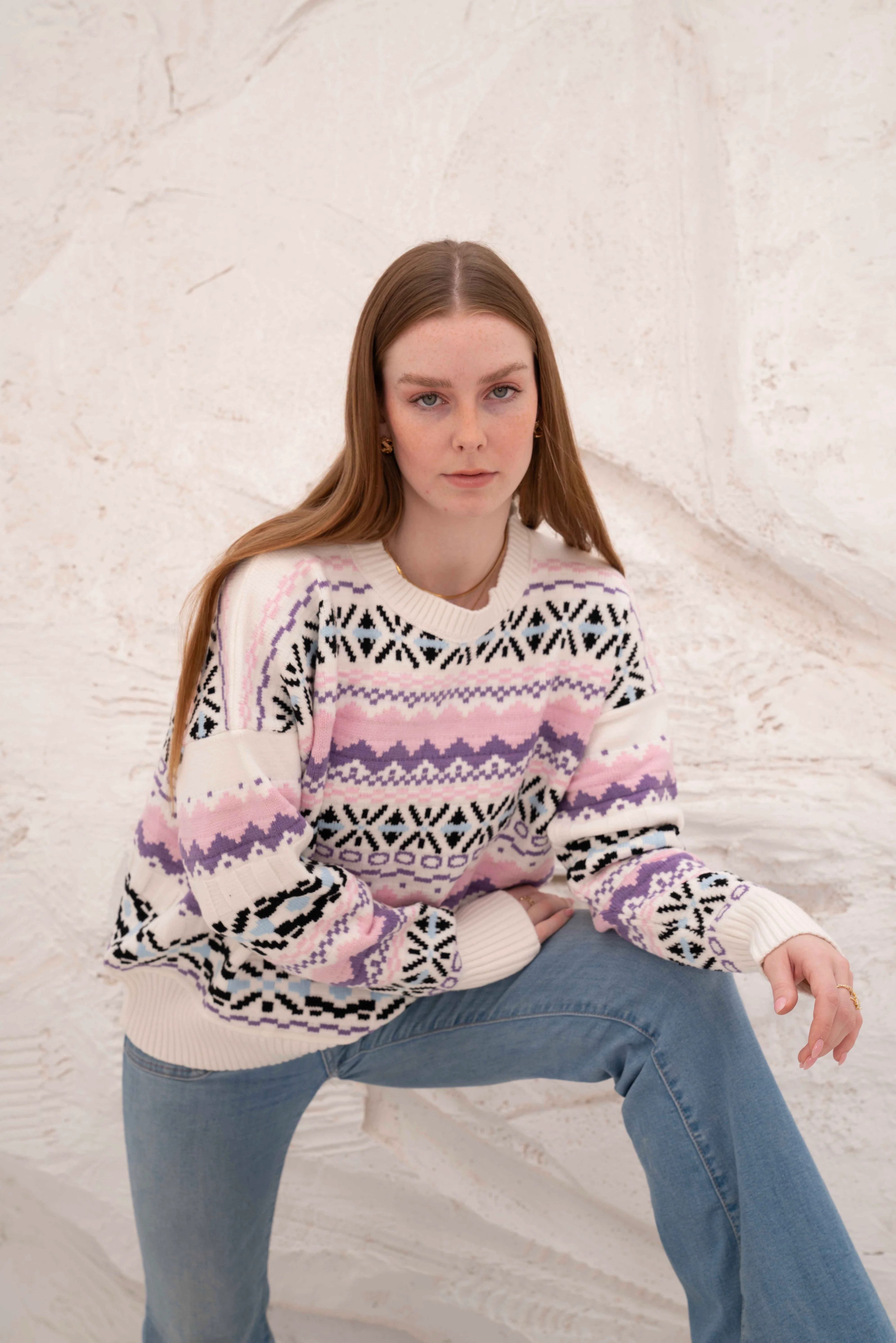 Offwhite Women’s Patterned Knit Pullover - Image 4