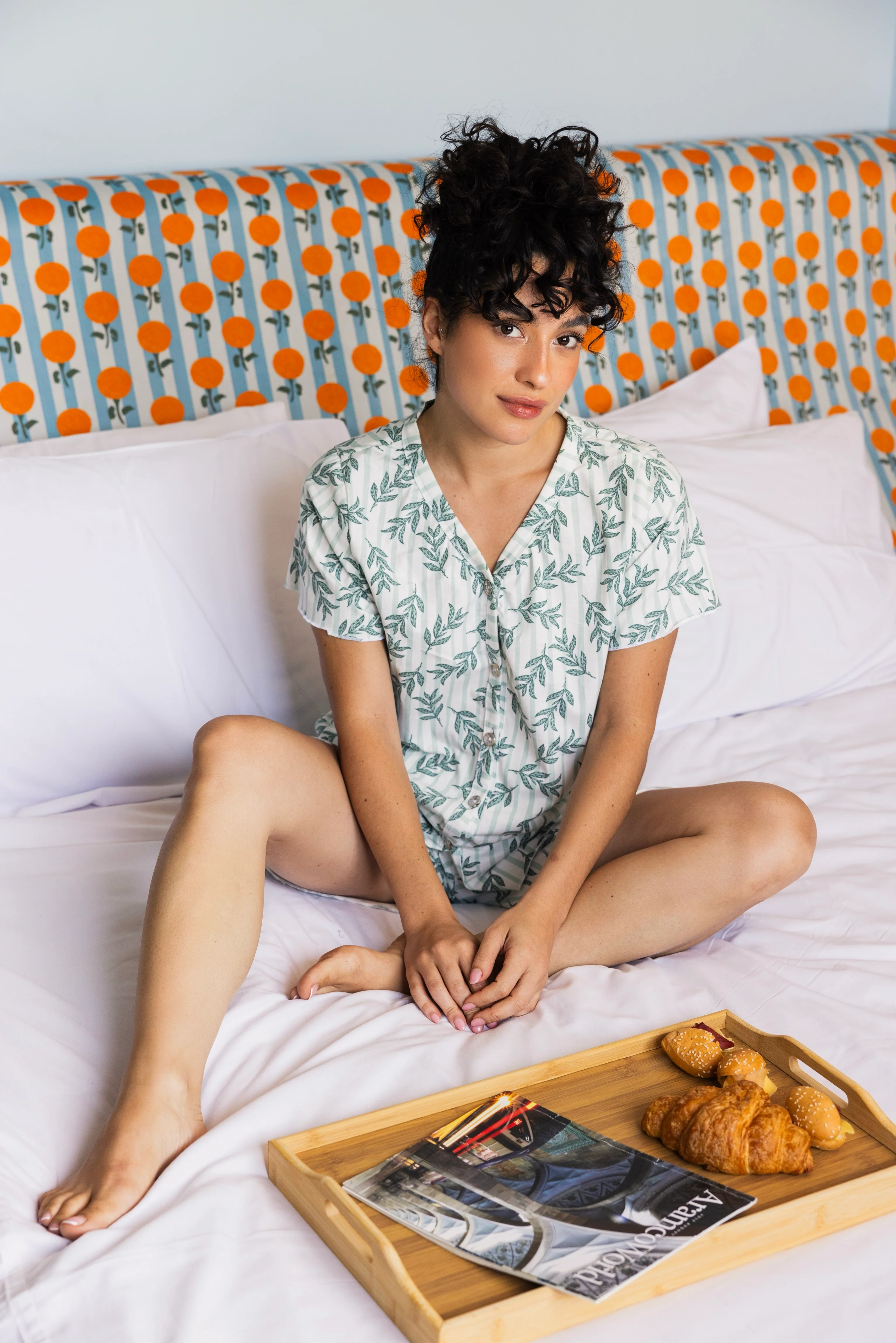 Olive Leaves Cotton Pajama Collection - Image 6