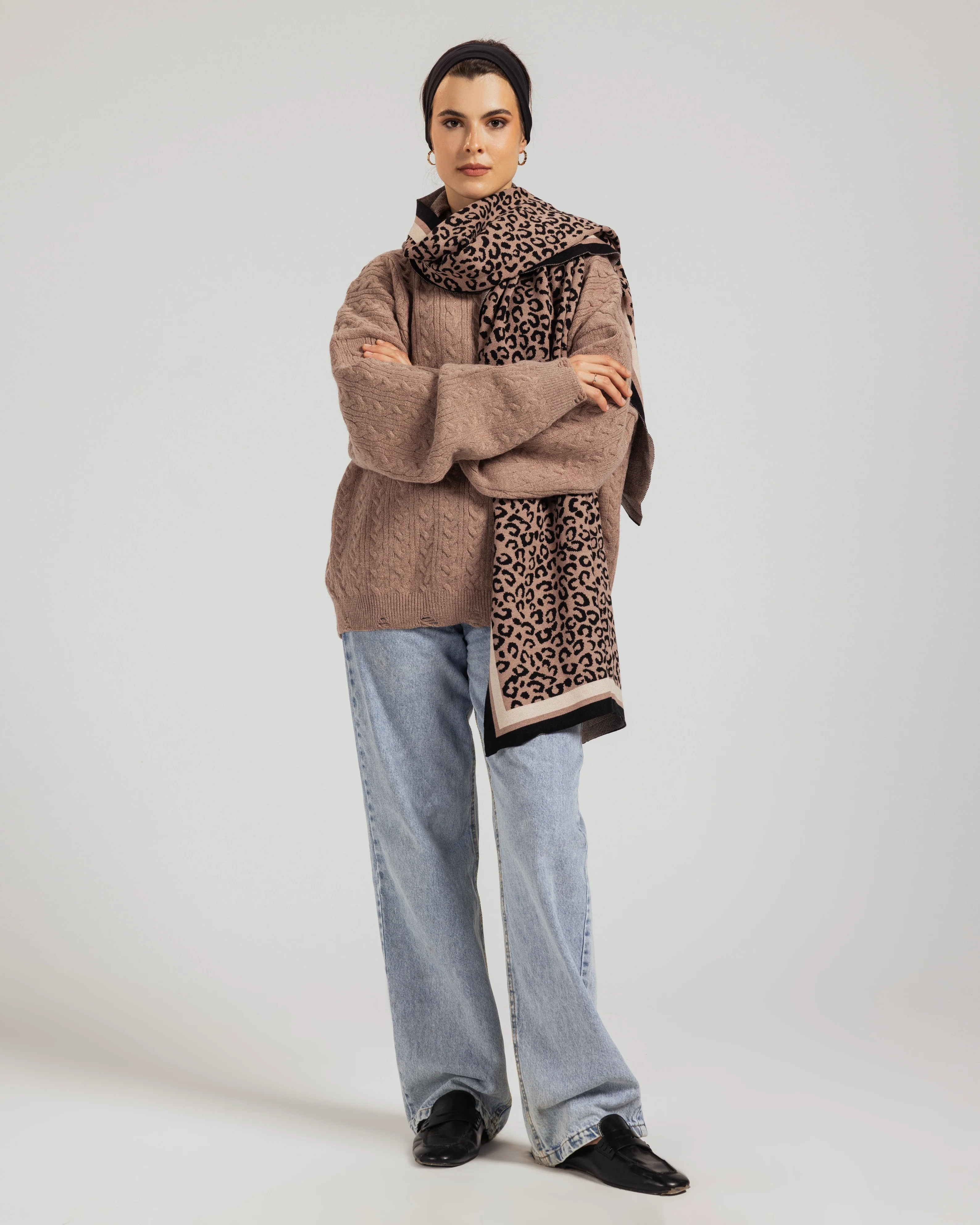 Oversized Textured Knit Sweater - Image 12