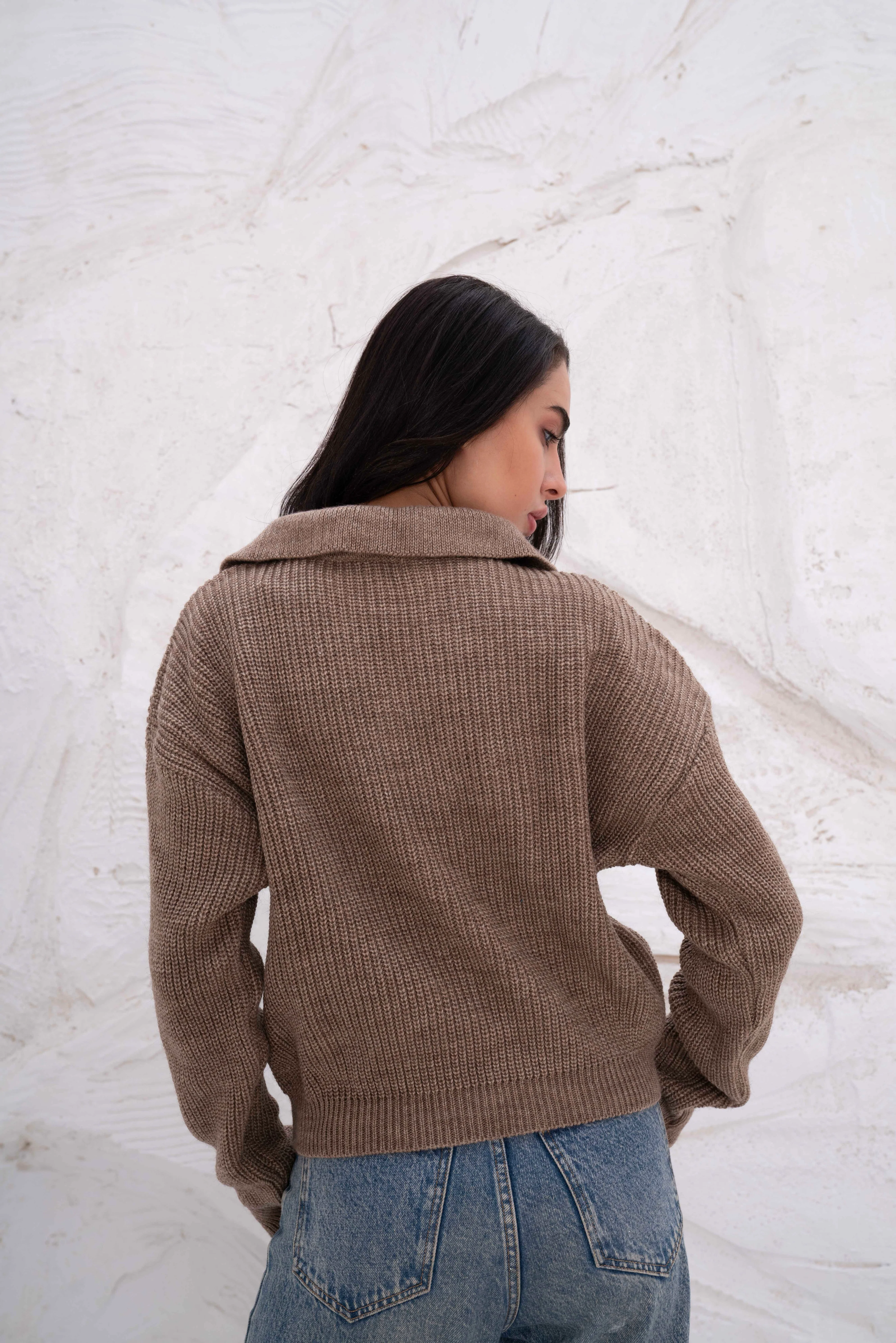 Relaxed Fit Collar Pullover - Image 12