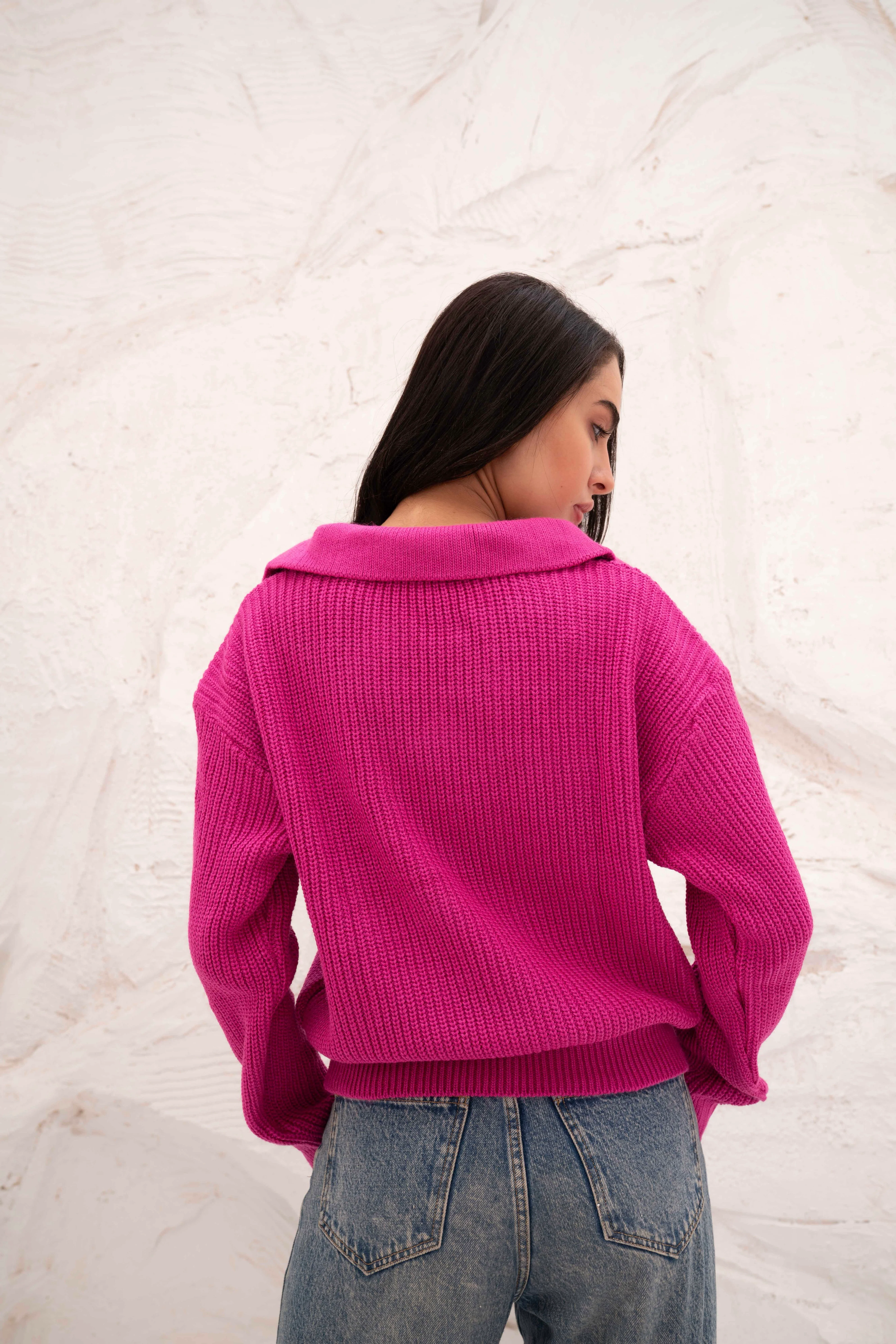 Relaxed Fit Collar Pullover - Image 16