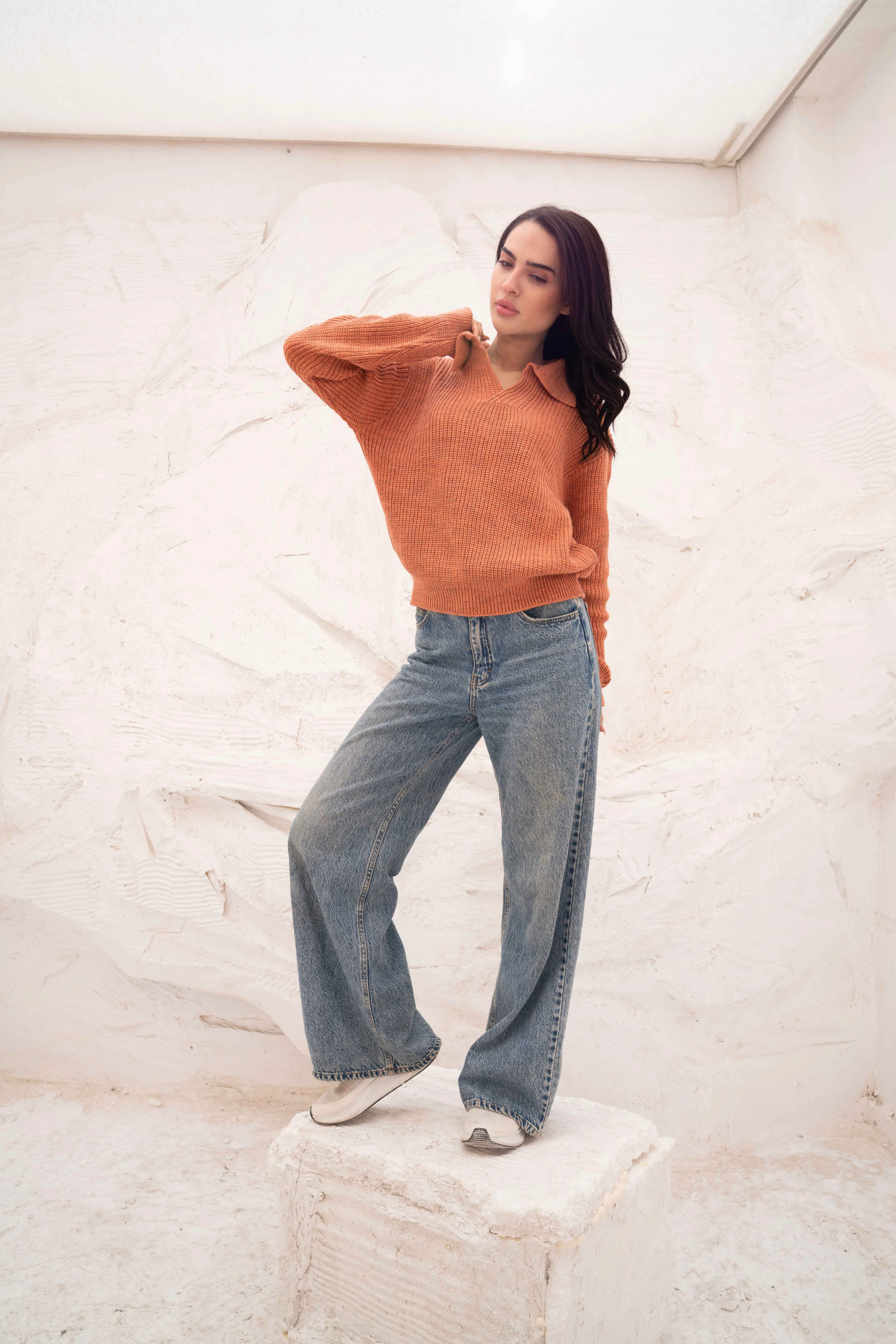 Relaxed Fit Collar Pullover - Image 18