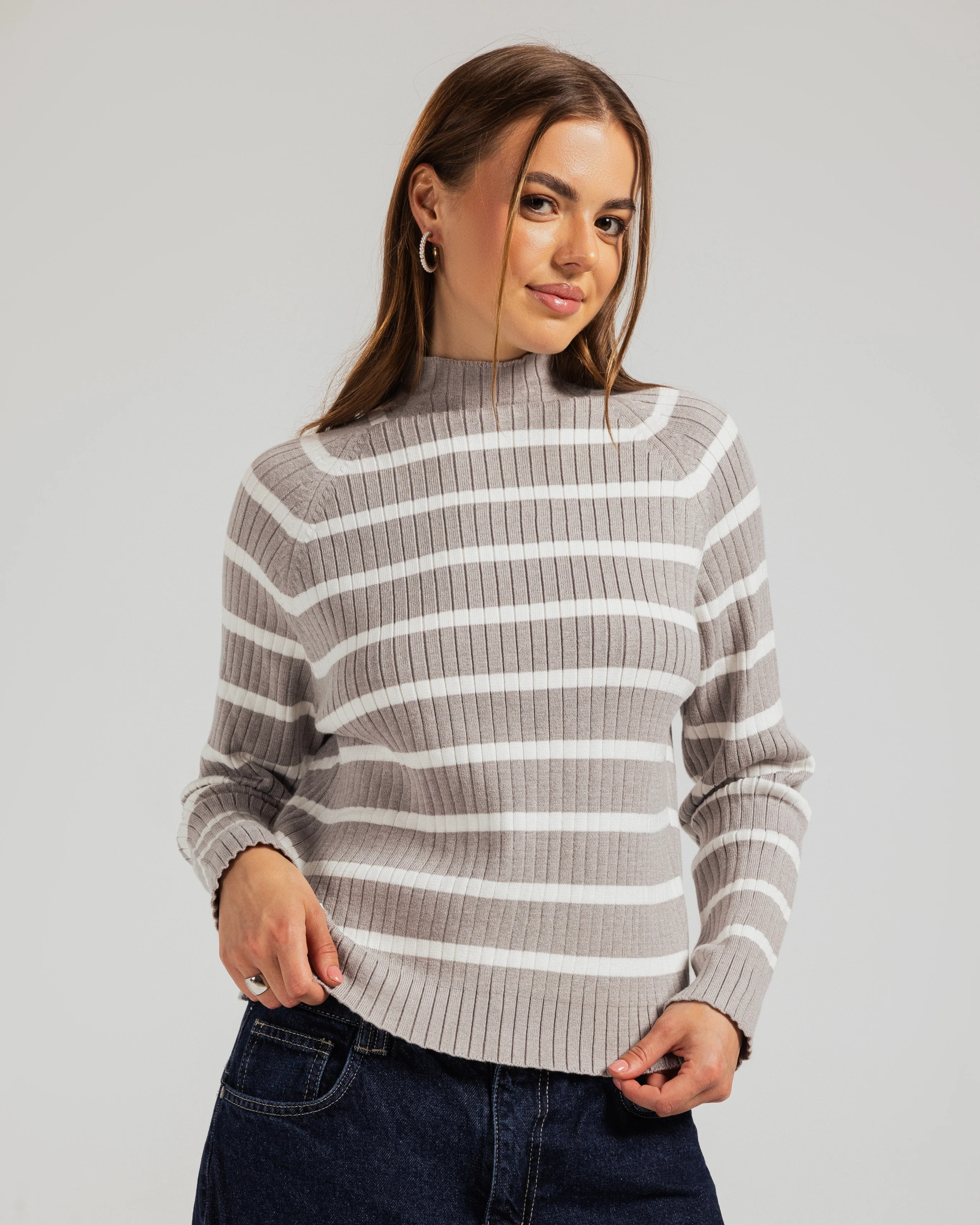 Striped Turtleneck Pullover - Image 5