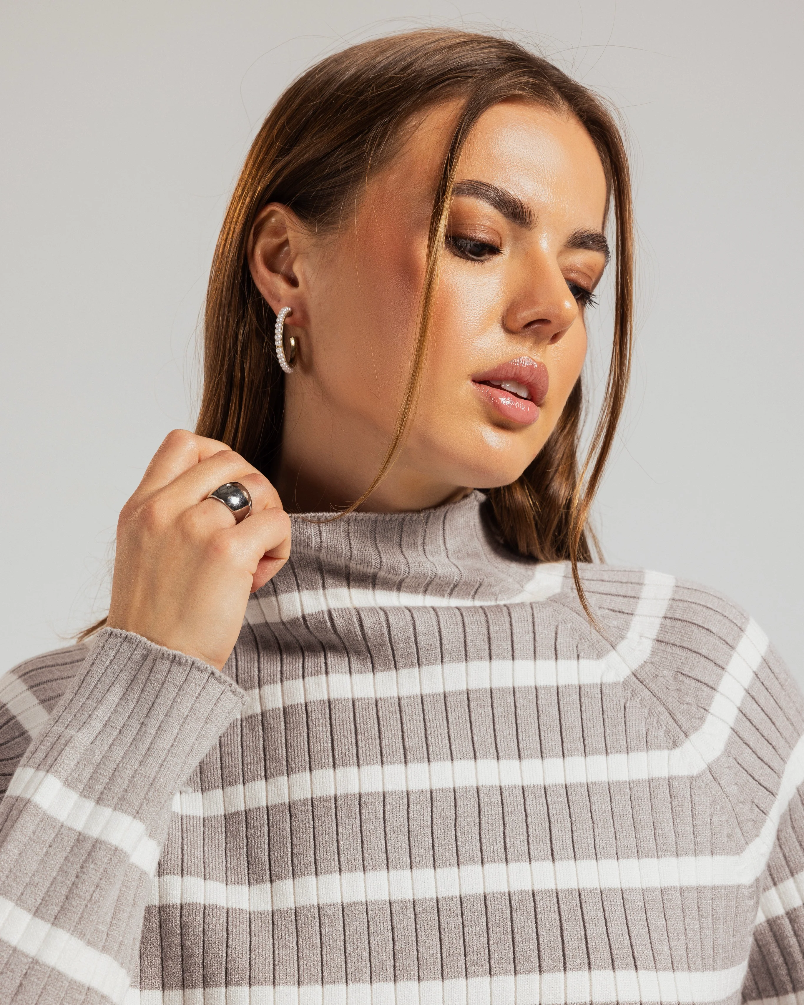 Striped Turtleneck Pullover - Image 6