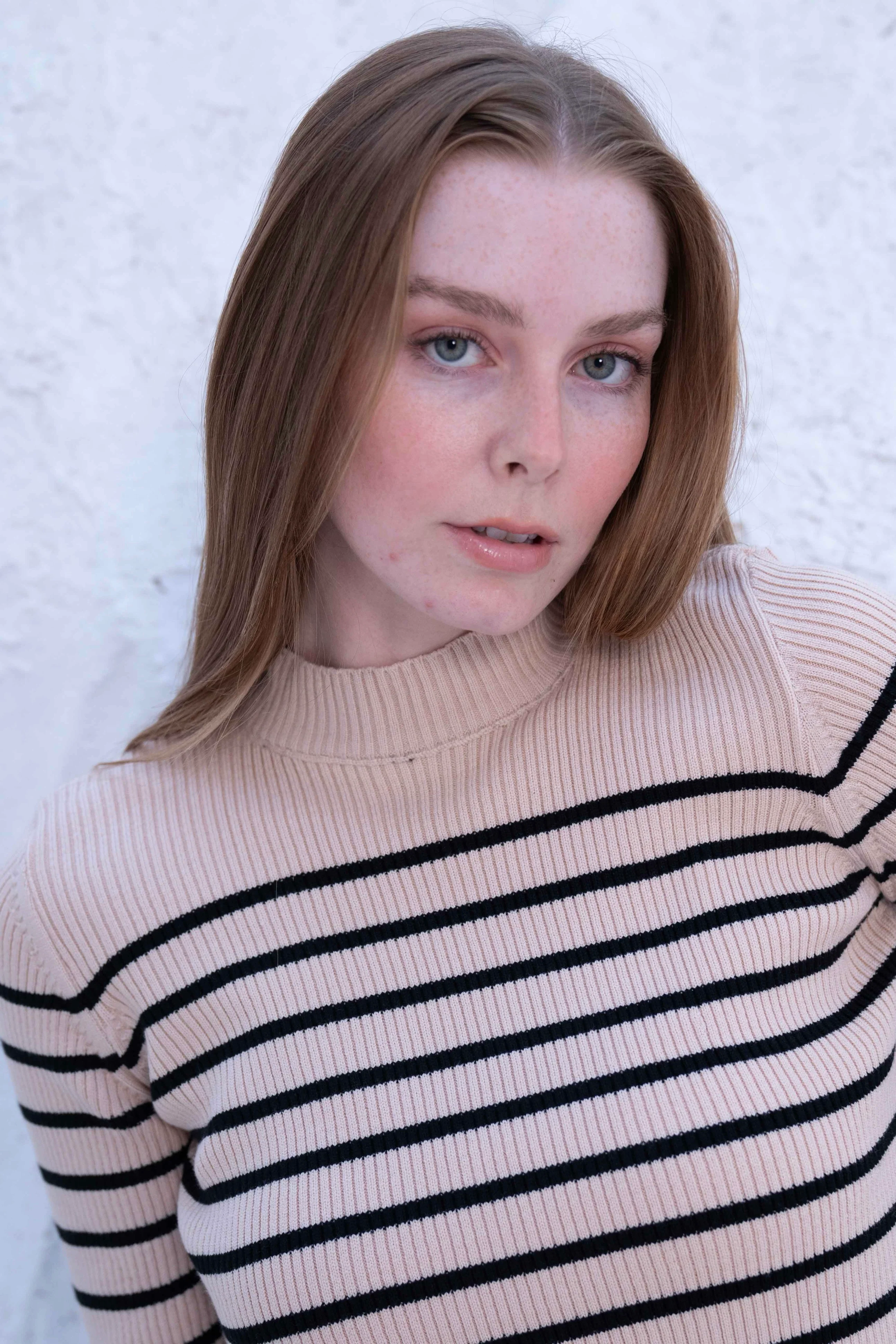 Striped Wool Knit Long Sleeve Top - Image 7